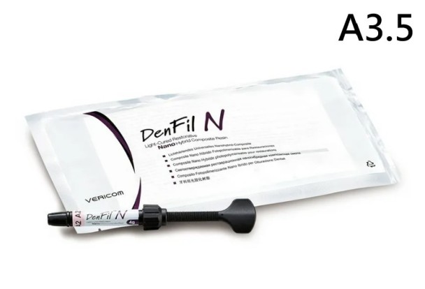 ДенФил/DenFil N (А3.5) - наногибридный светоотверждаемый материал (4г), Vericom / Корея