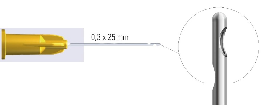 Эндодонтическая игла 0,3х25 мм