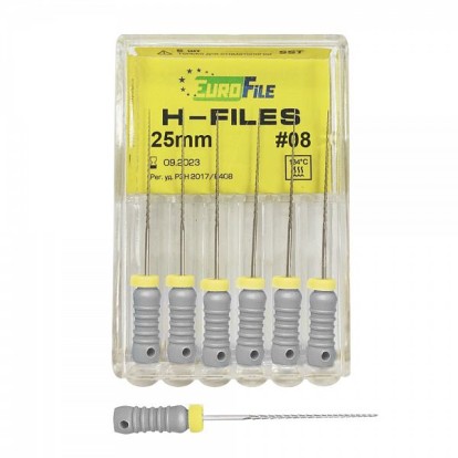 Н-Файл / H-Files №08, 25мм, (6шт), EuroFile / Китай