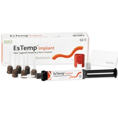 ЭсТемп / EsTemp Clear A2 - цемент для временной фиксации ортопед. конструкций (8г), Spident / Корея