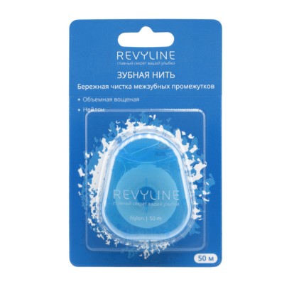 Revyline - зубная нить вощеная, нейлон (50м), Revyline / Россия