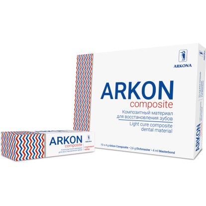 Аркон / Arkon (стартовый набор) - микрогибридный светоотверждаемый композит (3*4г), Arkona / Польша