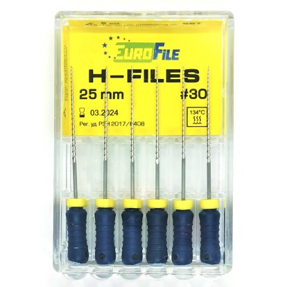 Н-Файл / H-Files №30, 25мм, (6шт), EuroFile / Китай