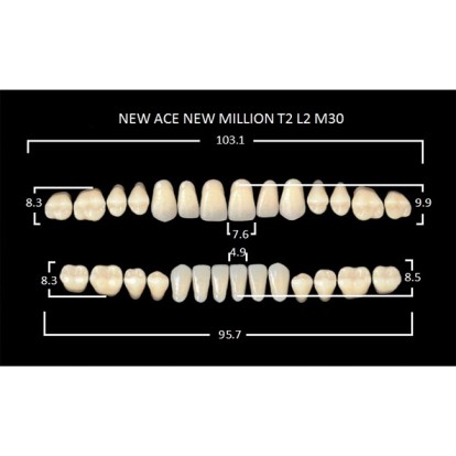 Зубы планка 28 шт MILLION NEW ACE T2/A3,5