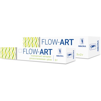 Флоу-арт / Flow-ART (A2) - светоотверждаемый микрогибридный композит (2г), Arkona / Польша