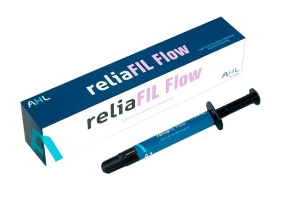 РелияФил / reliaFIL Flow (А2) - жидкотекучий наногибридный композит (2г), AHL / Англия