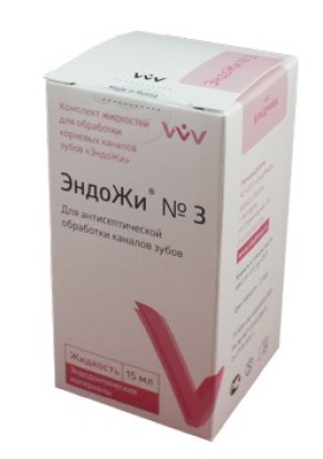 ЭндоЖи № 3 - жидкость для антисептической обработки каналов (15мл), ВладМива / Россия