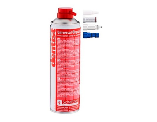 Спрей Universal-Oilspray - для смазки и очистки наконечников (500мл), Scheftner / Германия